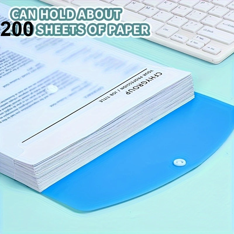 6/12 قطعة مجلدات الملفات القابلة للتوسيع مقاس A4 مع زر الضغط وجيوب الموثق ذات 11 حلقة - منظم المستندات البلاستيكية PP مع آلية القفل #6