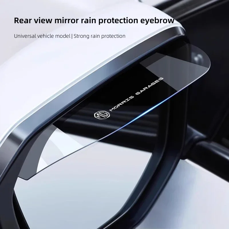 2PCS Car Rear View Mirror Rain Guard Eyebrow Cover For MG HS MG4 EV Cyberster ZS ES5 MG5 MG7 MARVEL R Accessories