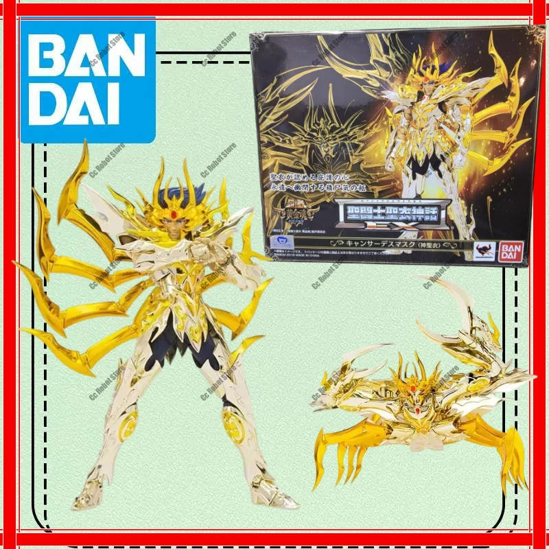 Original BANDAI Saint Cloth Myth EX Cancer Death Mask Soul of Gold en Stock Anime colección de figuras de acción modelo Juguetes