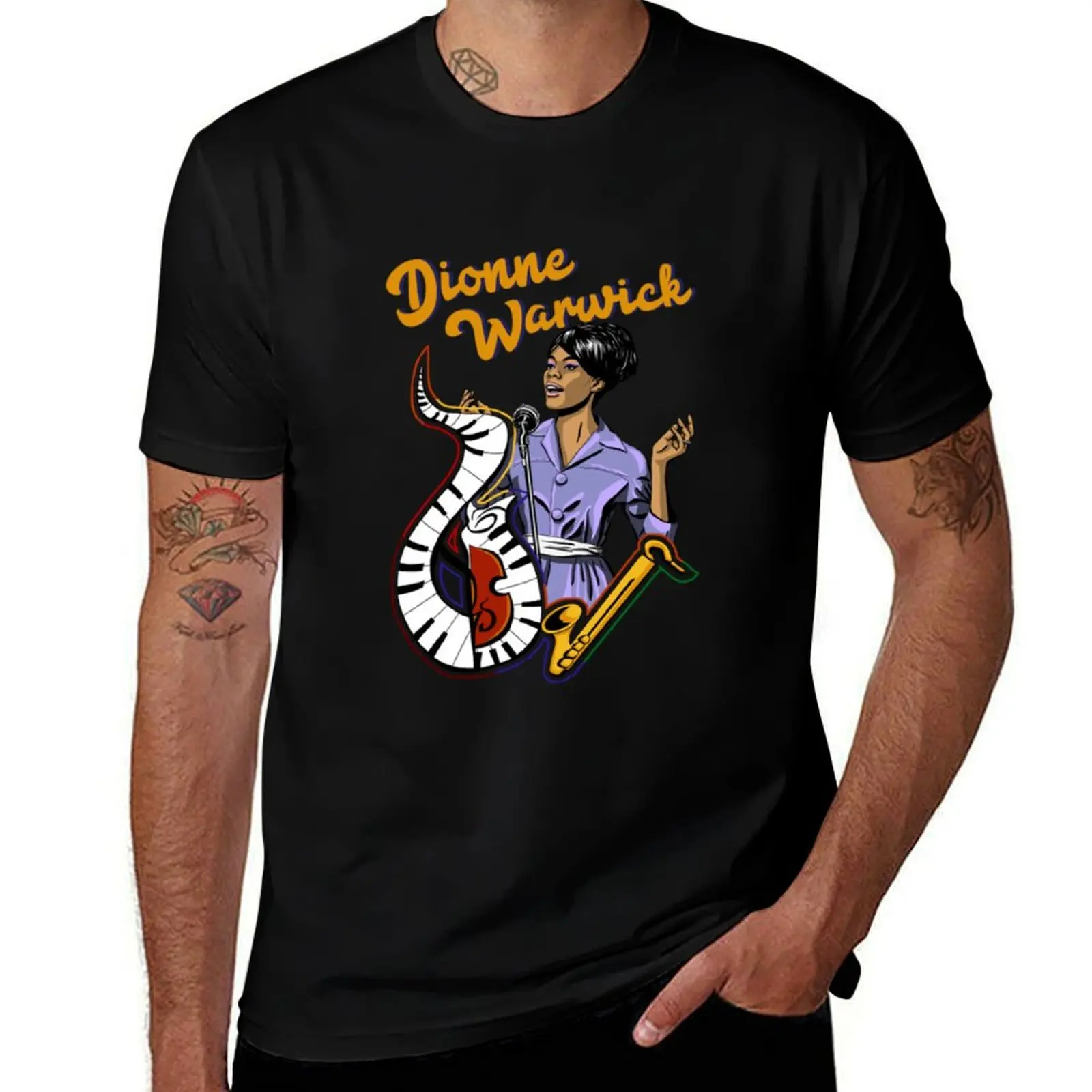 

Dionne Warwick T-Shirt Graphic Print Short Sleeve T-Shirt