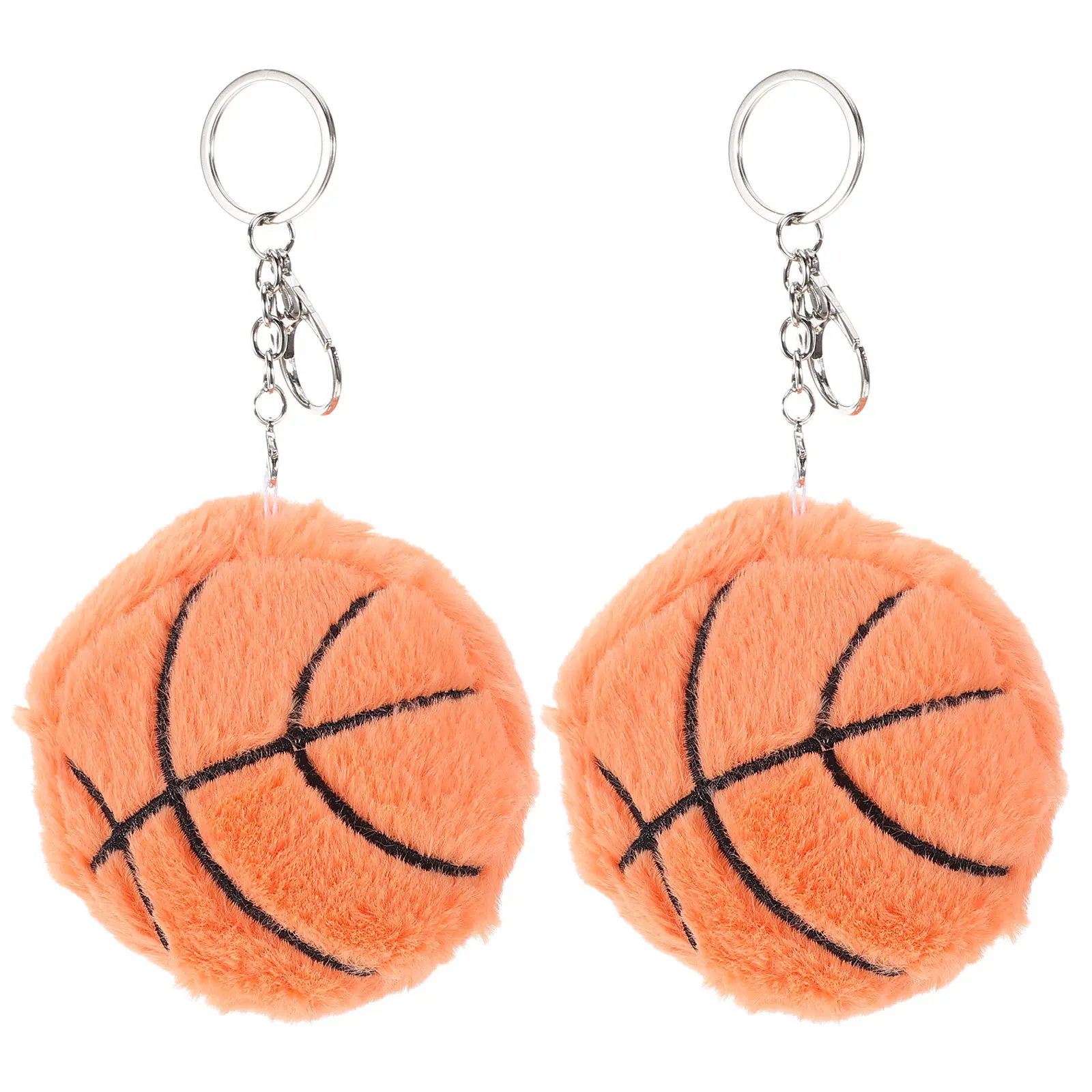 

2Pcs Basketball Keychain Fine Detail Mini Ball Pendant for Backpack Purse Keyring Decorative Sports Accessory for Girls Teens