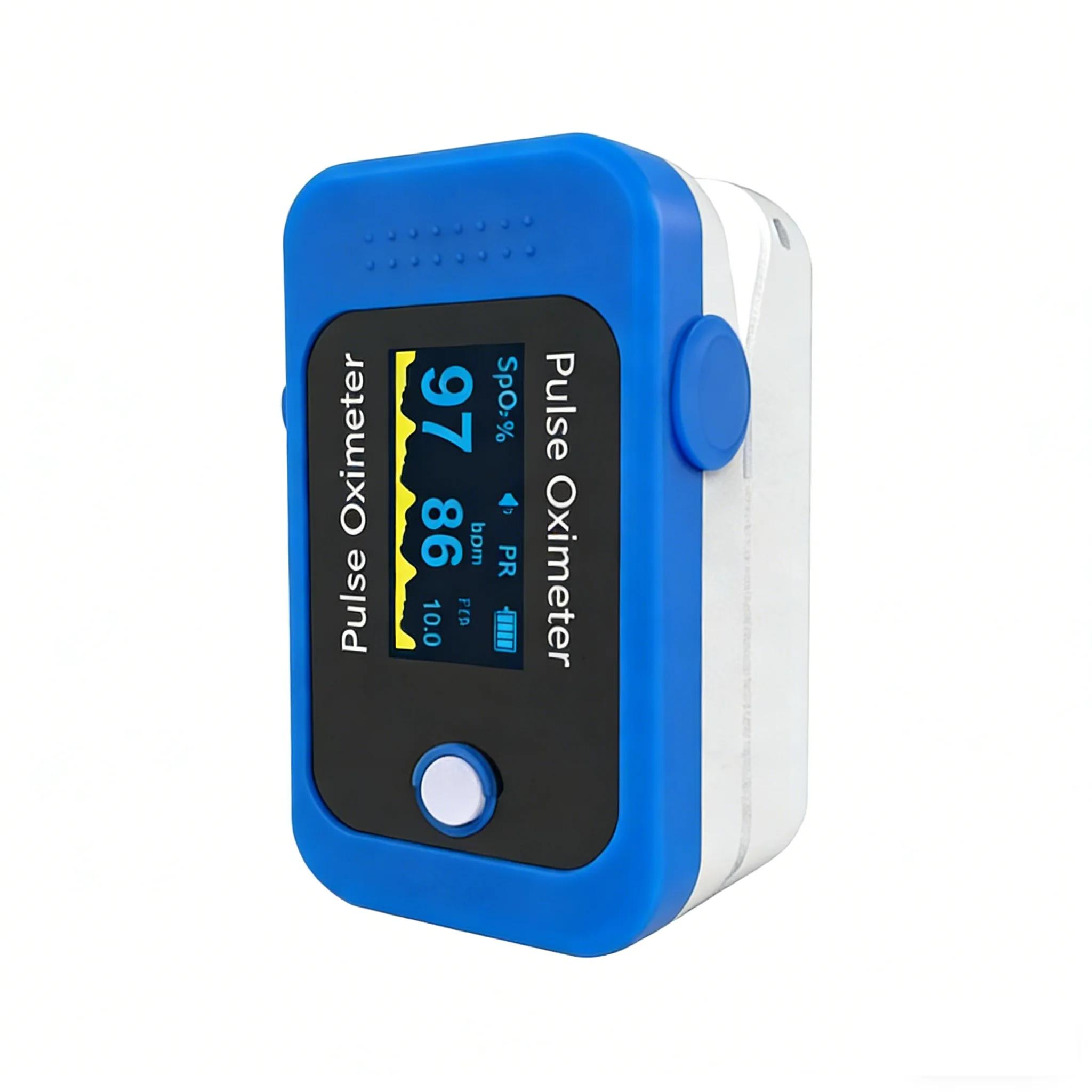 

Portable Finger Pulse Oximeter SpO2 & PR Monitor with Large Display Auto-Off One Button Operation for Home Use Pulse Oximetro