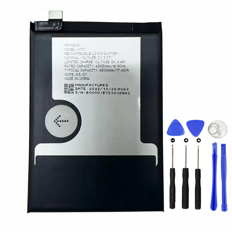 New Battery 4500mAh NT01 For Nothing Phone NT01 Nothing Phone 1 One Batteries