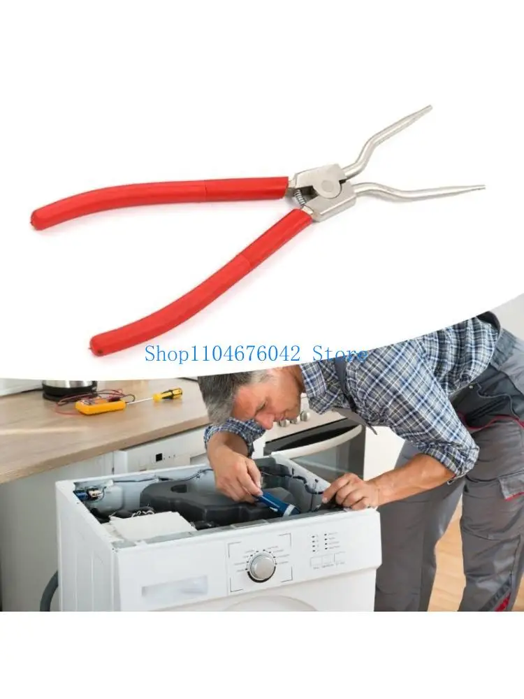 652F 11Inch Rings Pliers Set Straight&Bent Head For Washing Machine Repair Specializing Tool Home Appliance Maintenance