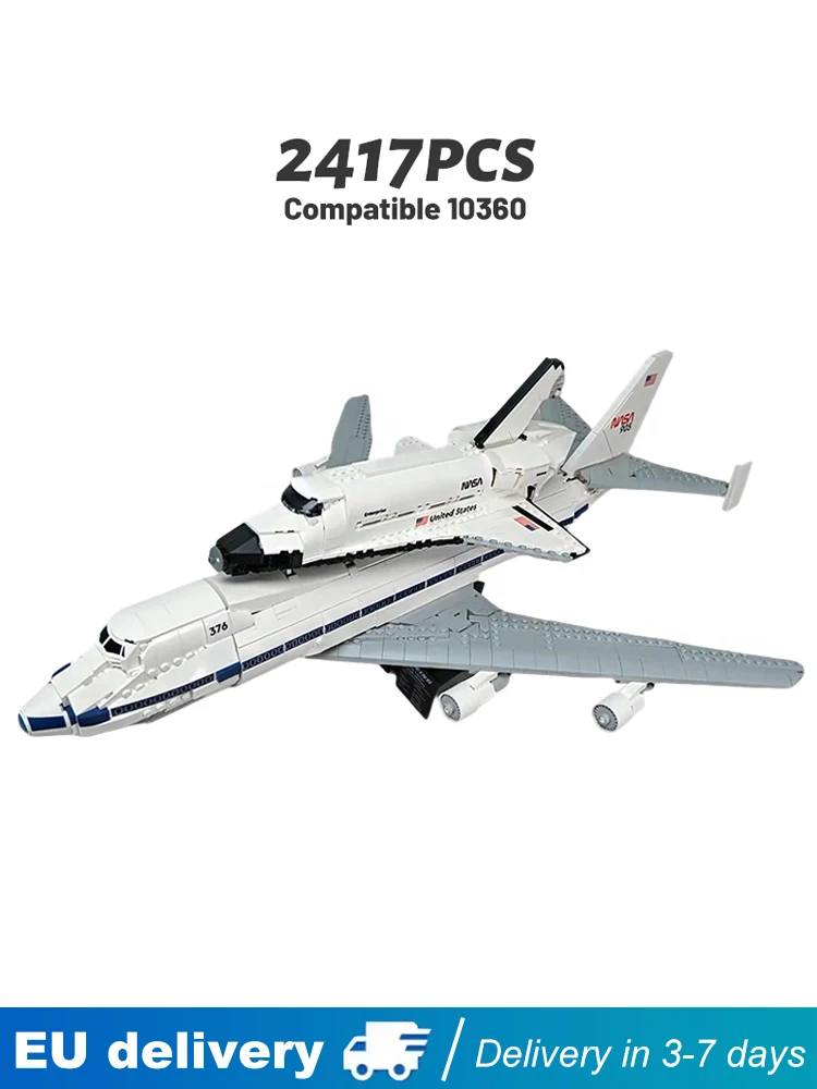 Ensemble de blocs de construction d'avions porte-avions compatibles 10360, 2147 pièces, jouets en briques DIY pour enfants, cadeaux de Noël