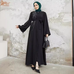 Ramadan Eid Dubai Elegant Abaya Kebaya Islam Muslim Kaftan Modest Dress For Women Robe Musulmane Caftan Marocain Femme Vestidos