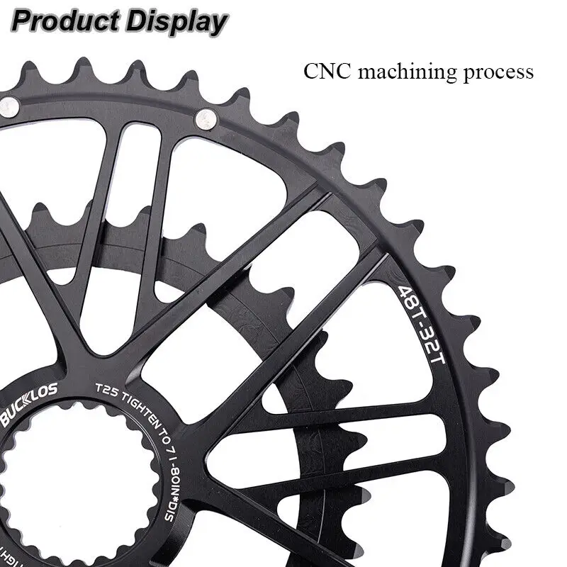 BUCKLOS Direct Mount Chainring for SHIMANO Road Bike Chainring 48-32T 50T Single Double Speed Folding Bicycle Chainwheel view 4