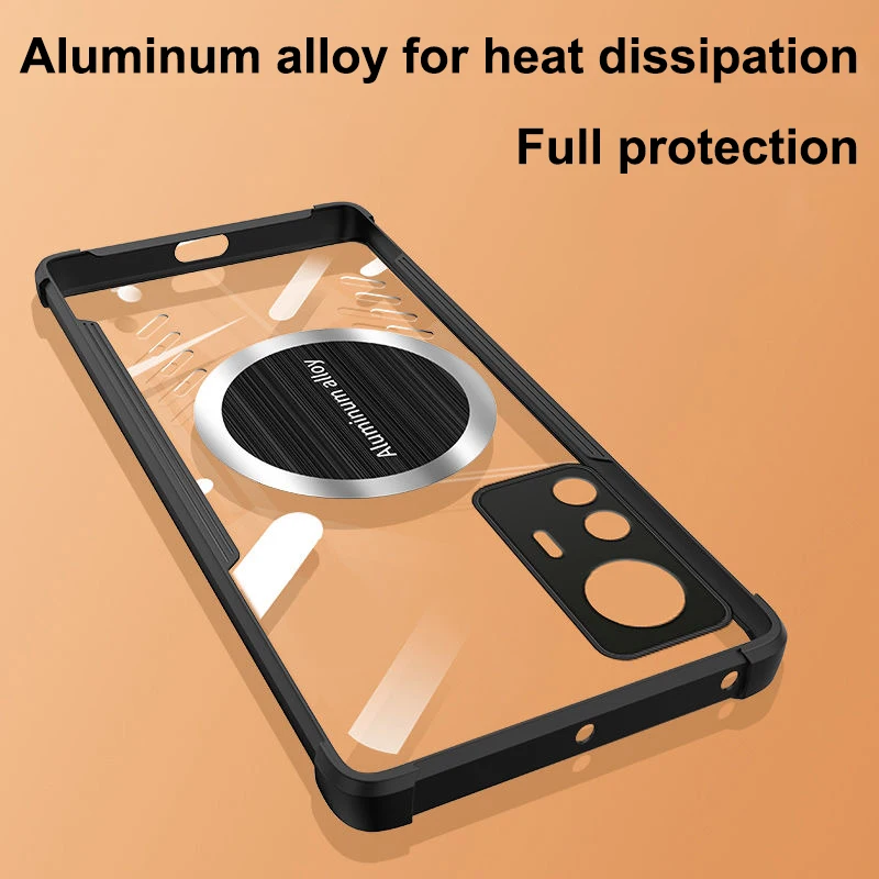 For Xiaomi Mi 12T Pro Case 12TPro Aluminum Alloy Heat Dissipation Shell For Xiaomi Redmi K50 Ultra Graphene Cooling Cover K50i