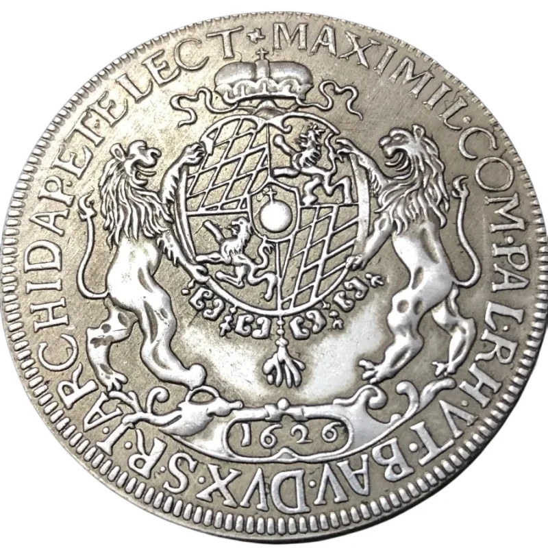 Copia de moneda chapada en plata alemana del electorado de Bavaria 2 Thaler, 1626