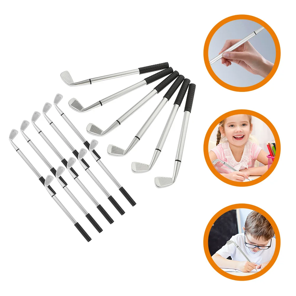 

16Pcs Golfing Club Pen Metal Simulation Hard Frame Office Desk Gift Ballpoint Pen for Men Desk Stationery