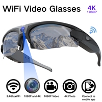 HD1080P Wifi Video Camera Glasses Man Women Outdoor Bike Sports Sunglasses for Sports Hiking Biking Fishing Scouting