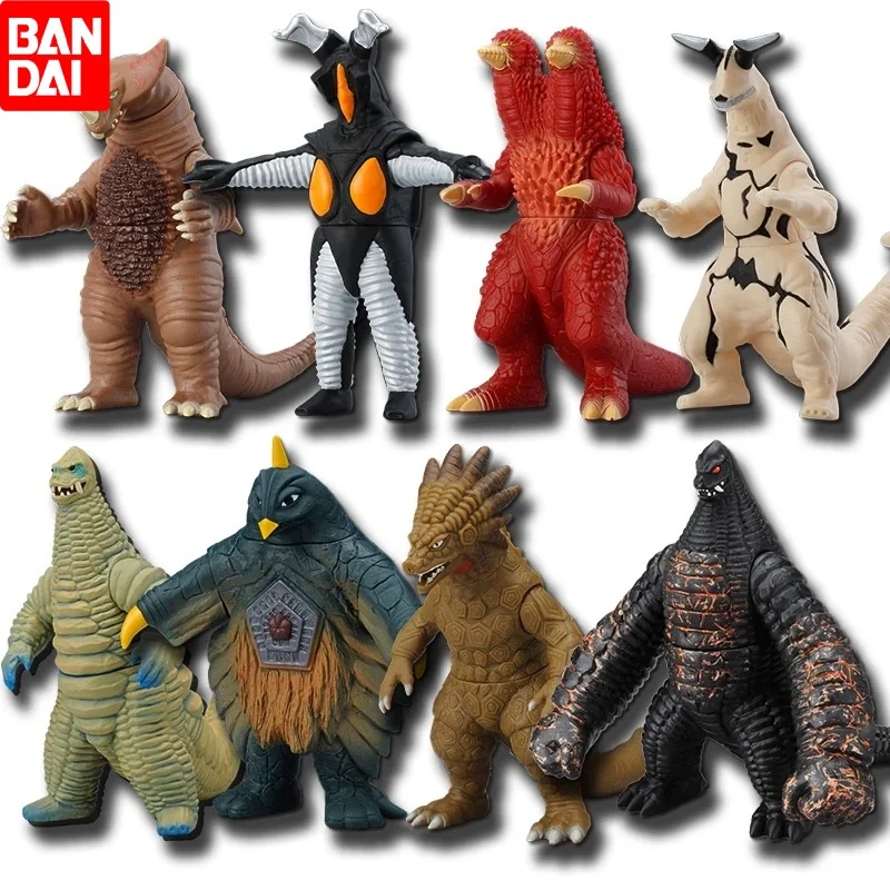 

In Stock Genuine Bandai Ultraman Monster Anime Collectible Model Soft Rubber Dolls Ornament Genuine Birthday Gifts Children Toys