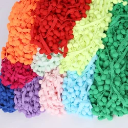 5Yards/Lot Pom Pom Lace Trim Ball Ribbon,Pompom Fringe Ribbon,Handmade Fabric Craft,DIY Sewing Accessories