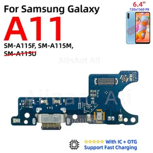 AiinAnt-Carregamento Rápido Porto Connector Board, Dock Charger, Cabo Flex para Samsung Galaxy A10, A10E, A10s, A11, A12, A13, A14, 4G, 5G Parte 10 principais vendas placa de carga a11 - №1