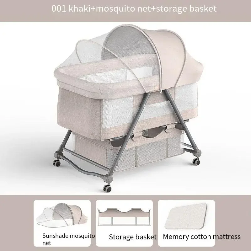 Opvouwbare Baby Bed Draagbare Mobiele Pasgeboren Baby Wieg In Hoogte Verstelbare Baby Slaapmand Slaapmand Vogel Nest Baby Wieg