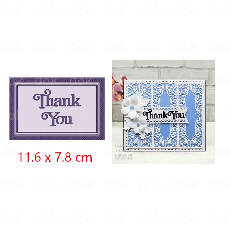 

Block Sentiments Thank You Metal Die Cutting Dies For DIY Scrapbooking Album Decorative Embossing DIY Paper Cards Making 2022
