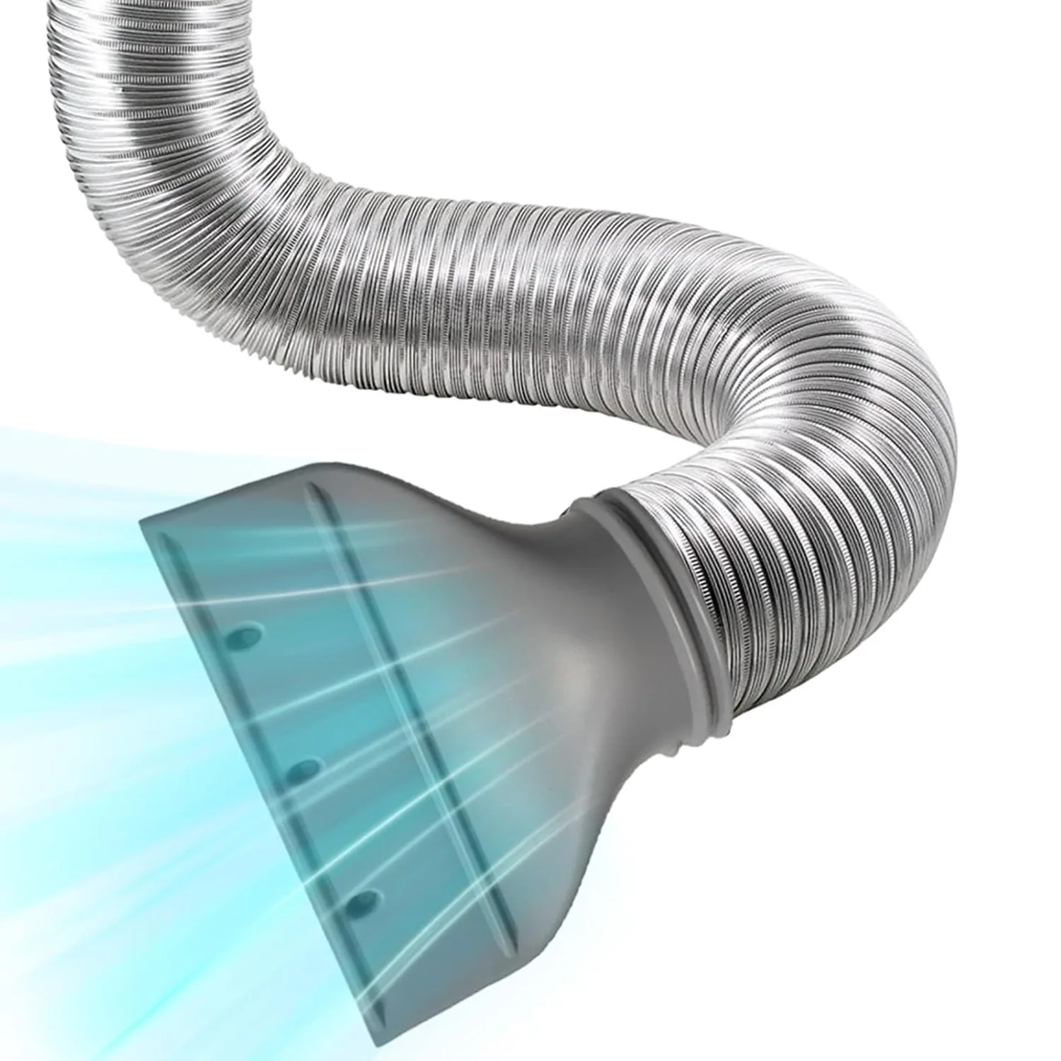 Flat Mouth Joint Exhaust Duct 15CM Portable Mobile Air Conditioner Window Duct Pipe Hose Interface Connector Flat Nozzle Adapter