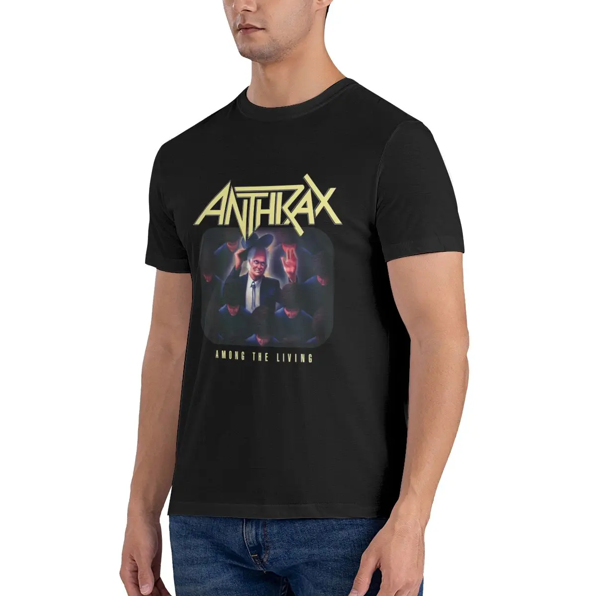 Anthrax Among The Living Heavy Thrash Metal Speed Music Band T