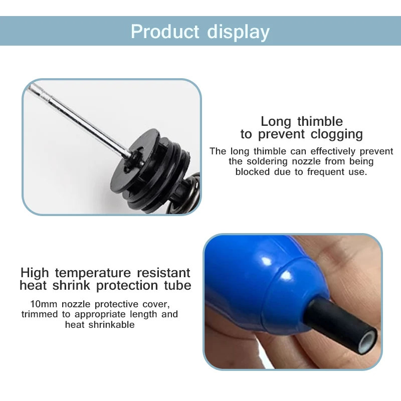 RELIFE-RL-084 Plus, potente potencia de succión, instrumento Manual de eliminación de estaño para reparación de soldadura electrónica, dispositivo de succión de estaño