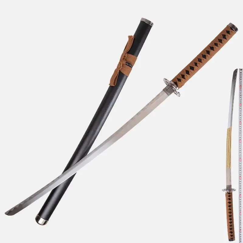 40inch Himura Kenshin Katana Wood Sword Anime Rurouni Kenshin Cosplay Ninja Knife Real Size Japanese Katana Samurai Sabre Gift - view 6