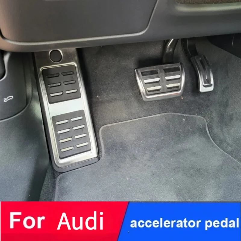 

for Audi A4 B9 A5 F5 2016 2017 2018 2019 2020- 2023 LHD Sedan Avant Sport Gas Brake Foot Rest Pedal Cover Accessories