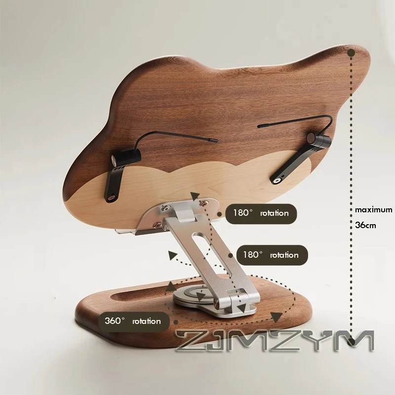 Solid Wood Reading Rack Student Reading Heightening Bracket Picture Book Ipad Tablet Notebook Bracket Portable Book Holder