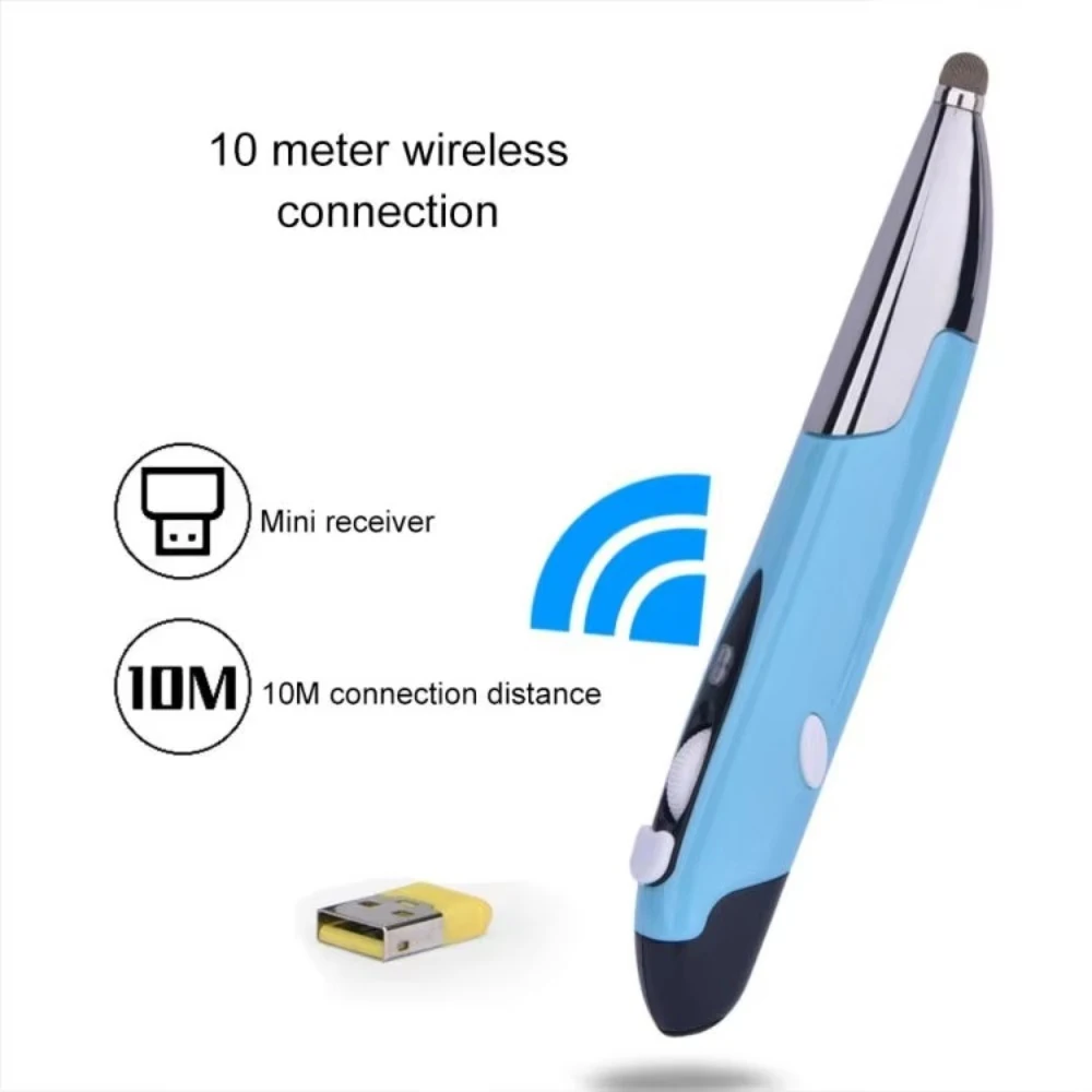 Pen Style Wireless Mouse Creative Handwriting Optical Silent Mouse Ergonomic 2.4G Pen-shaped Computer Mice For Laptop Desktop PC