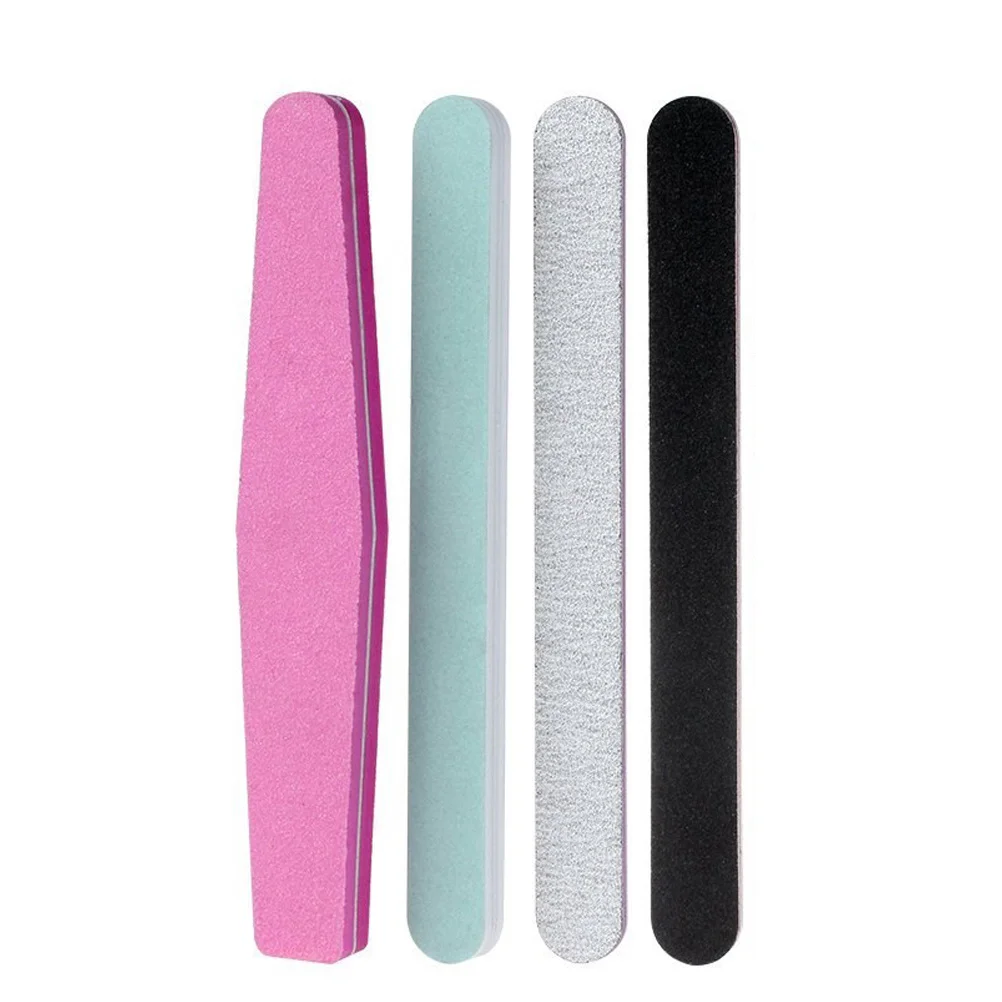 7 個のマニキュアツールセット絶妙な技量の爪やすりキット、爪の分離器クリーニングブラシで整形、滑らかに、研磨するためのセット