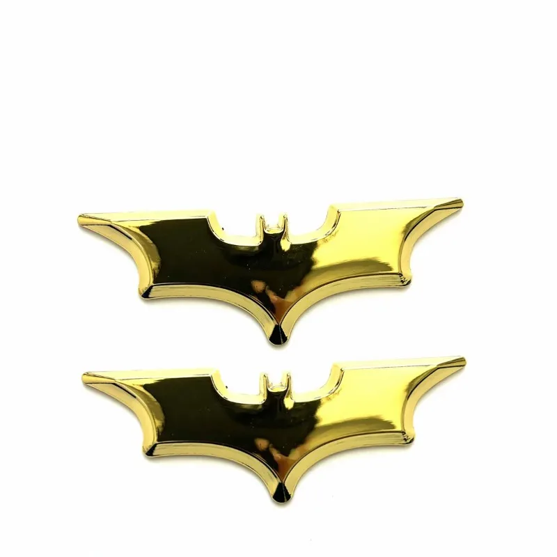 

For Body Trunk Tail Side Sticker Decorative Accessories Bat Metal Car Logo Suitable 2Pcs Hot Sales