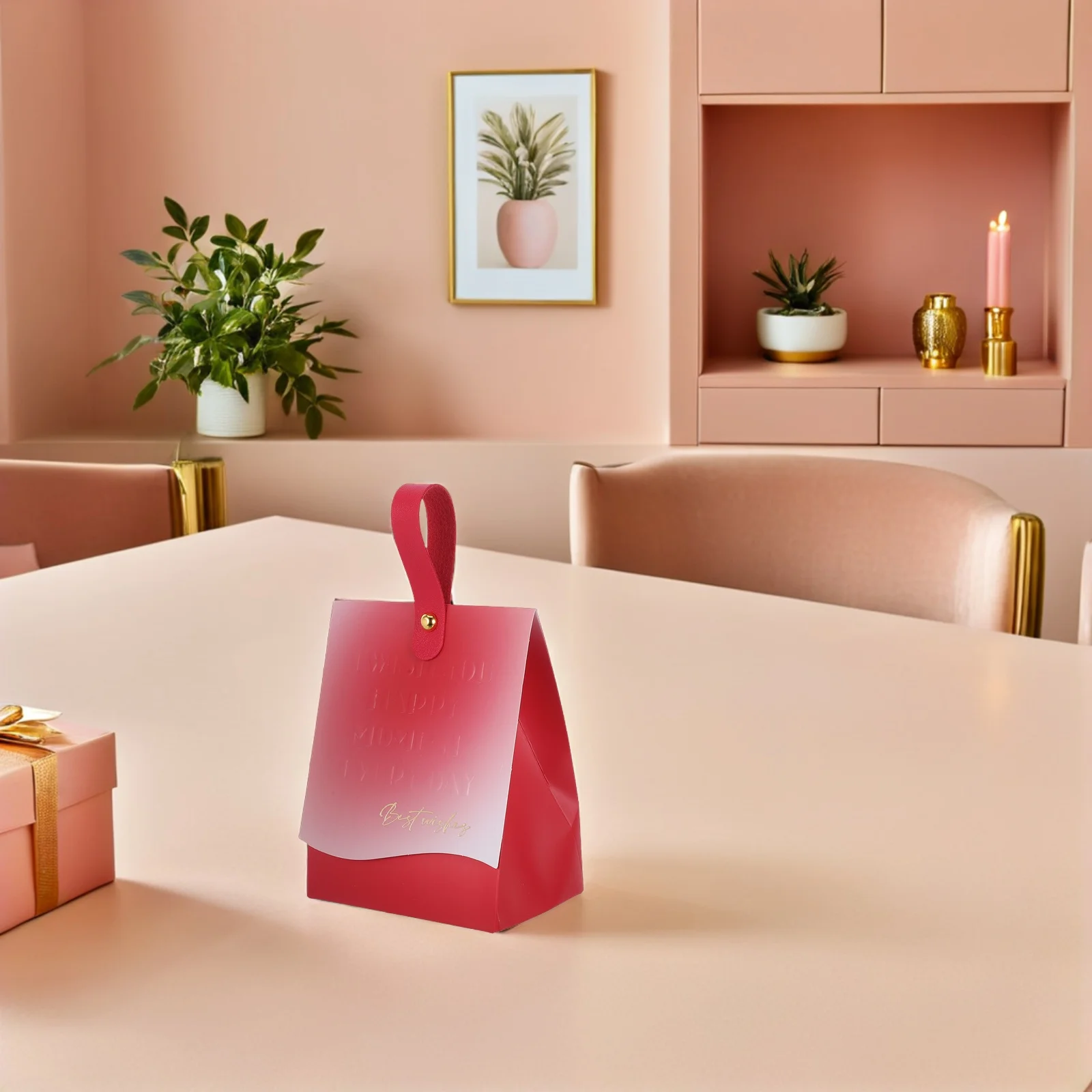 

20 set Wedding Candy Boxes Gradient Design Embossed Text Small Favor Treat Boxes For Bridal Shower Birthday Party Decoration