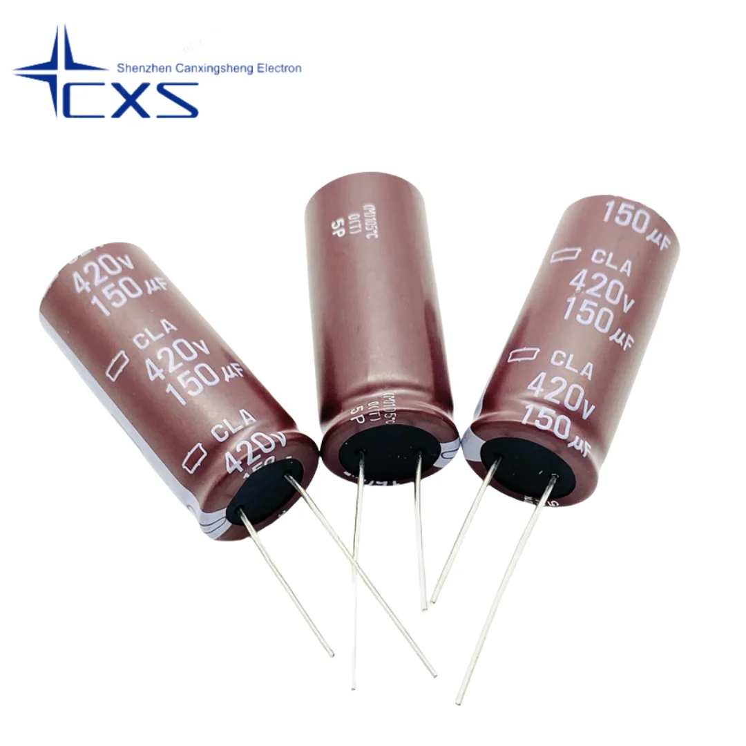 5pcs 420V150UF 150UF420V NCC BLACK DIAMOND SIZE: 18*35/40/45MM 105 DEGREES ELECTROLYTIC CAPACITOR