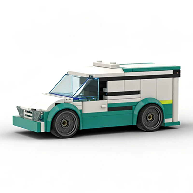 스피드 레이싱 카 모델 MOC 빌딩 블록 클래식 배달 밴 모듈형 기술 어린이 휴일 선물 조립 장난감 세트