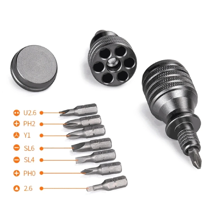 Convenient Magnetic Bit Holder Tool Screwdriver Tool Versatile Screwdriver Set Aluminum for Easy Screwdriving Drop Ship