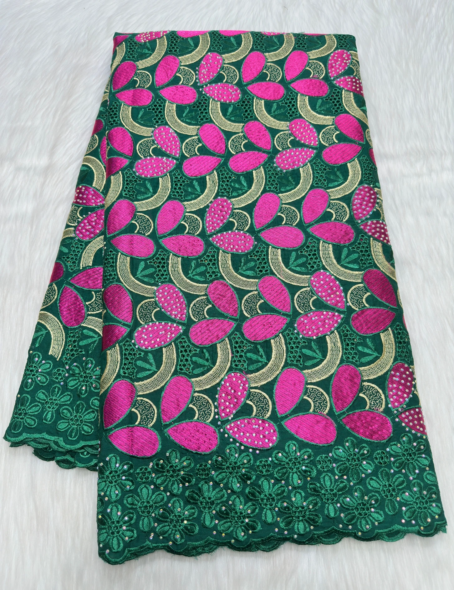 

African Mesh Lace Fabric 2025 High Quality Swiss Voile Lace Fabric Nigerian Dry Lace Fabrics With Stones Wedding Evening Sewing