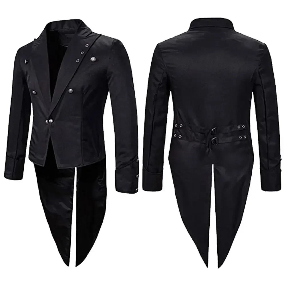 

New Men's Medieval Steampunk Tuxedo Jacket