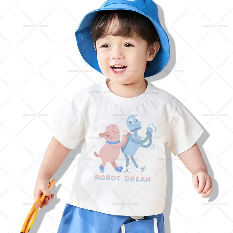 روبوت أحلام نقل الحرارة ملصق فينيل Mon Ami روبوت بقع للملابس الكرتون زين الحديد على نقل على طباعة تي شيرت #3