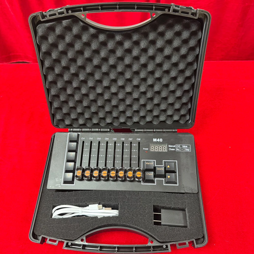 Mini M40 Battery DMX Controller Portable Wireless Stage Light Console  Plug and Play No Complex Setup Required Simple Control