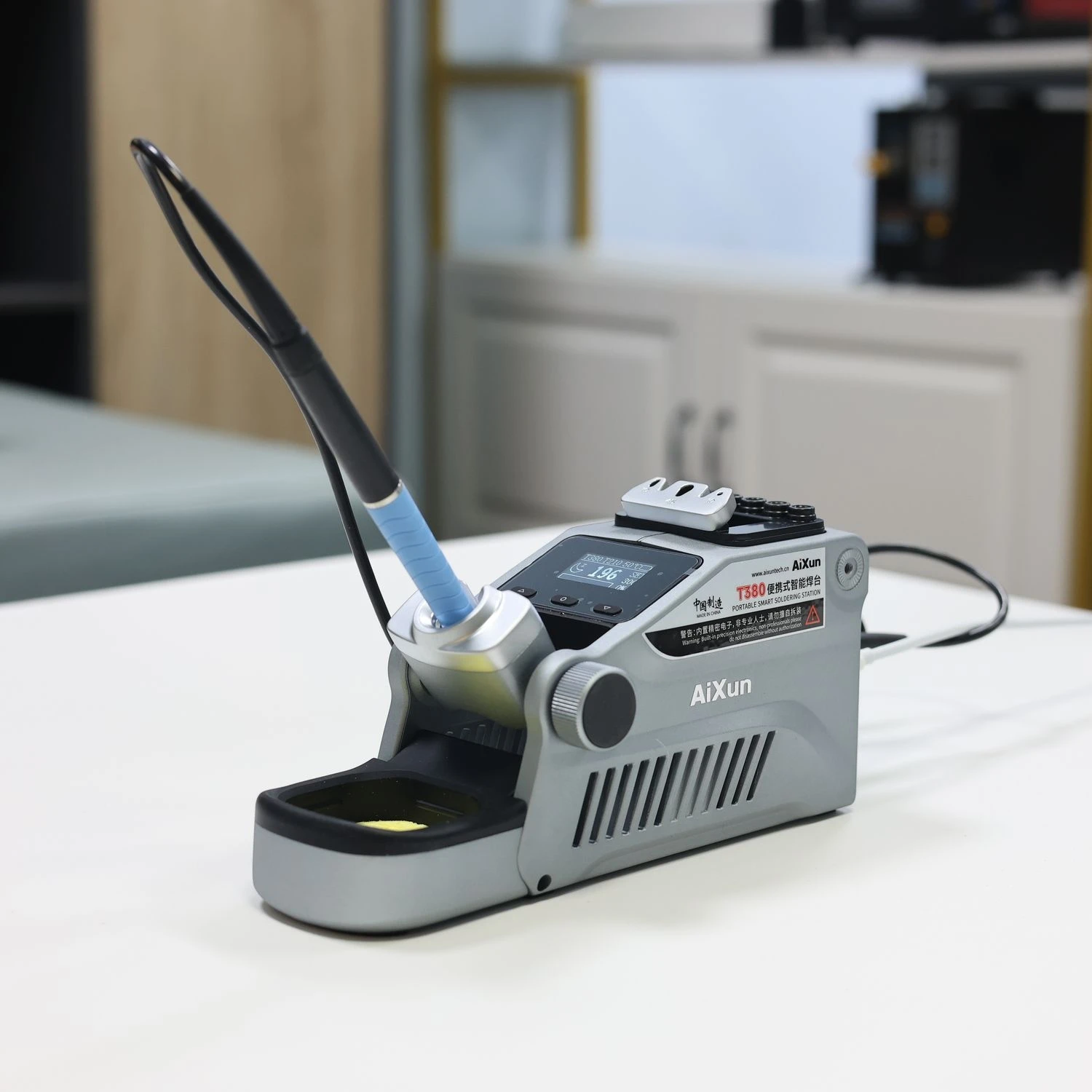

AiXun T380 Portable Smart Soldering Station with Bluetooth Connection for Motherboard PCB Welding Repair Soldering Station Tool