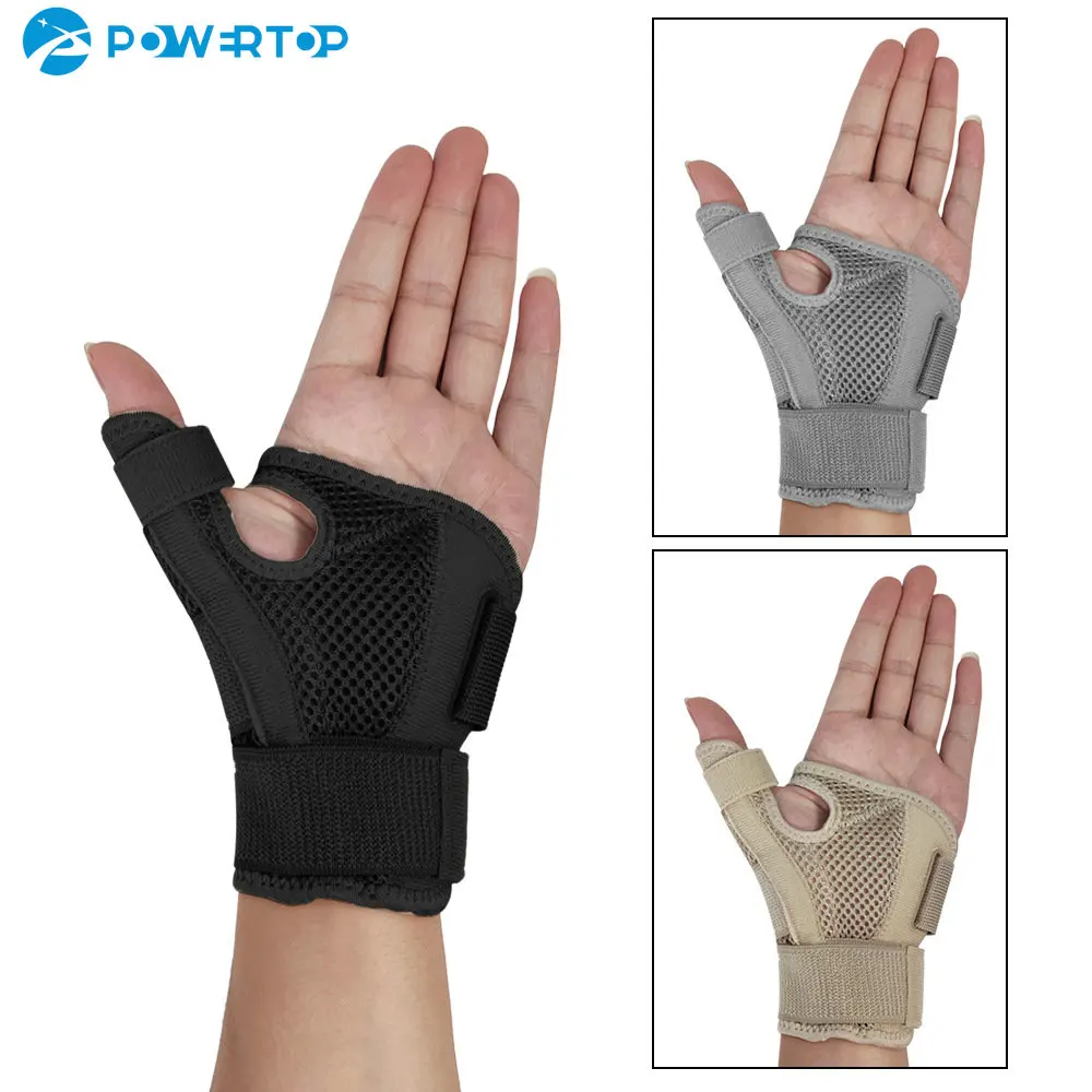 Flexible Splint Wrist Thumb Support Brace for Tendonitis Arthritis Breathable Thumb Protector Guard Fits Right and Left Hand