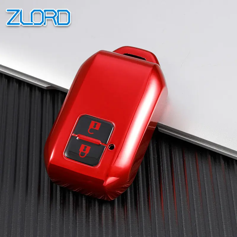 Auto untuk Suzuki Swift Wagon R Monopoli Tipe 2 Tombol Remote Lembut TPU Penutup Kunci Mobil Key Case Keyless Shell Protector Accessories