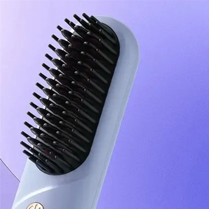 

A98I-прямая расческа для волос, отрицательный уход за волосами, не повреждает волосы, портативная зарядная конструкция, расческа в рулоне, прямая, двойного назначения