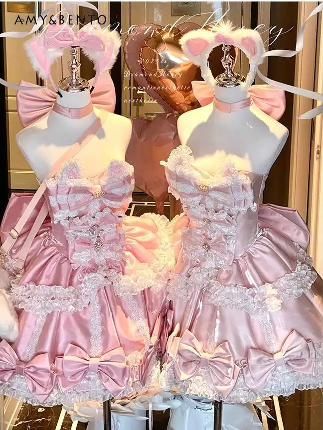 Милые вечерние платья принцессы, элегантный темпераментный топ с бантом и высокой талией, плиссированное бальное платье, платье на день рождения для женщин