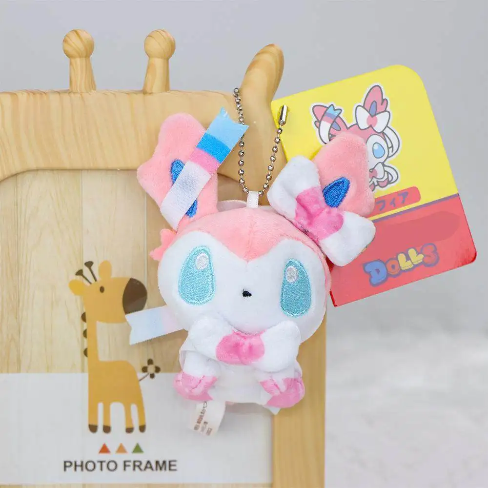 Urocze pluszaki Pokemon Eevee Umbreon Sylveon Espeon Vaporeon Breloczki Glaceon Leafeon Flareon Wypchane Lalki Prezenty