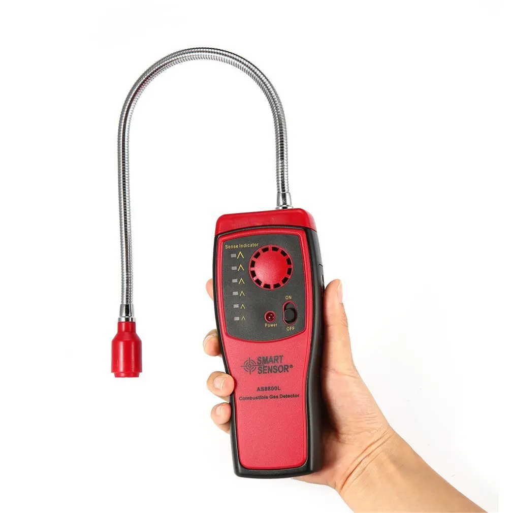 AS8800L Combustible Gas Detector Natural Gas Leakage Tester Tool Methane Gas Leak Detector Analyzer Dropshipping Wholesale