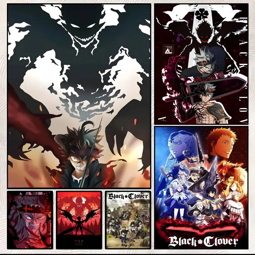 1PC Anime Black Clover Poster Kunst mit Drucke Home Schlafzimmer Wohnzimmer Dekoration Geschenk