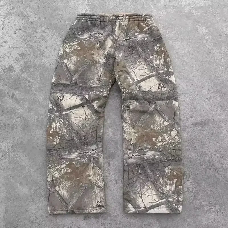 Hip Hop gothic men women wide leg trousers streetwear Y2K men pants Harajuku vintage Camouflage Pattern Baggy Casual Sweatpants