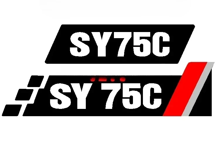 Graafmachine SY65 75 95 155 215 225 245 305 365C/H-10 Zijdeur Model Sticker