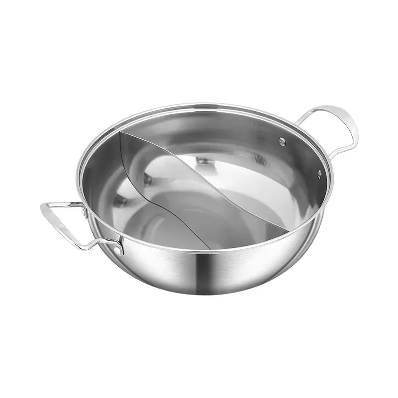 Double Flavor Classic Hot Pot Multifunctional Double Soup Stainless Steel Pot Gas Sensor Ready