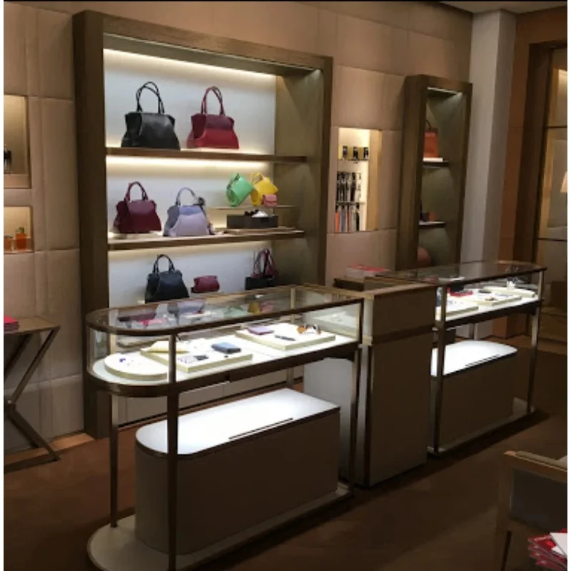custom.Modern Style Foldable Fashion Jewelry Kiosk Retail Use