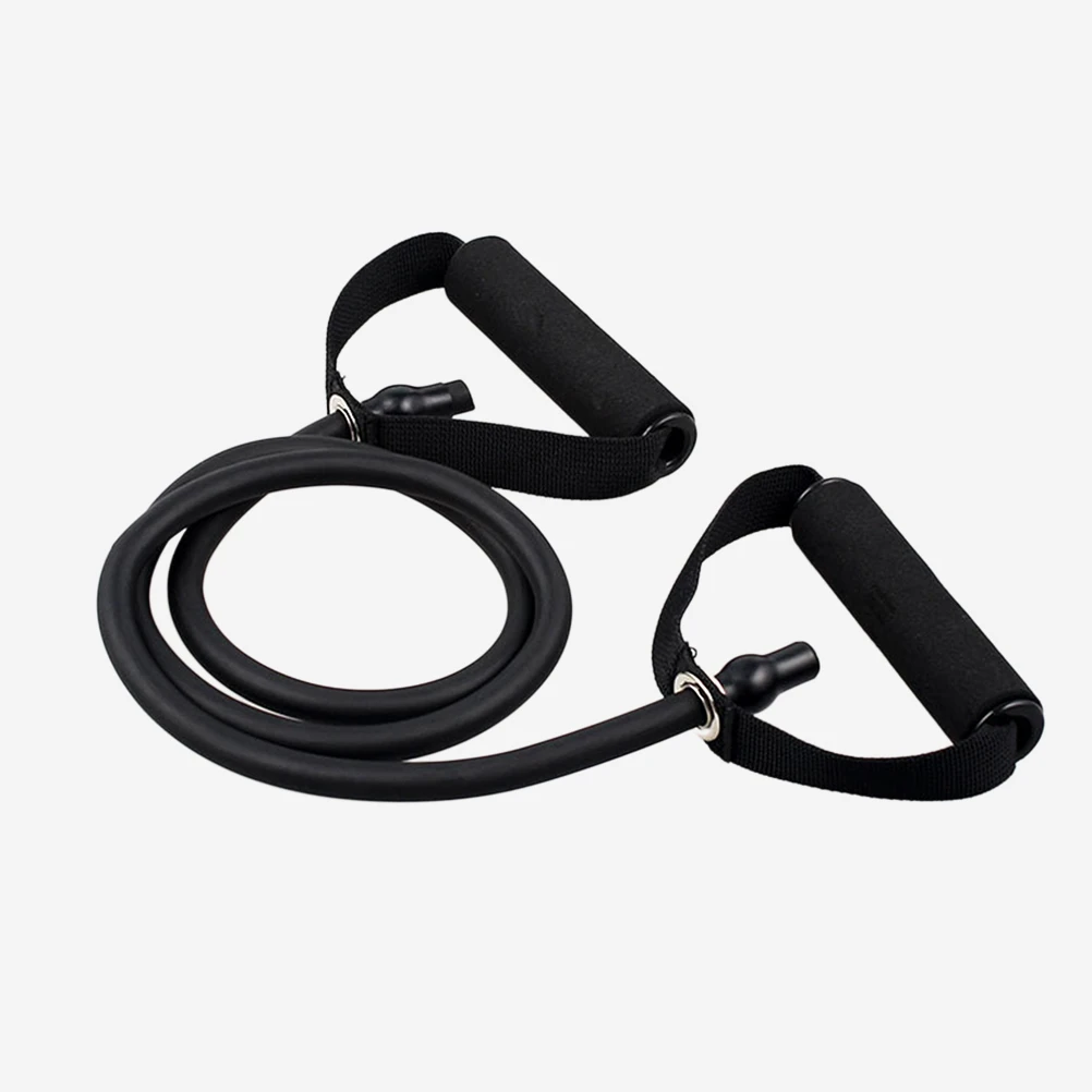 

Pull Rope Resistance Bands with Handle Emulsion Exercise Tubes Black Cords Handles